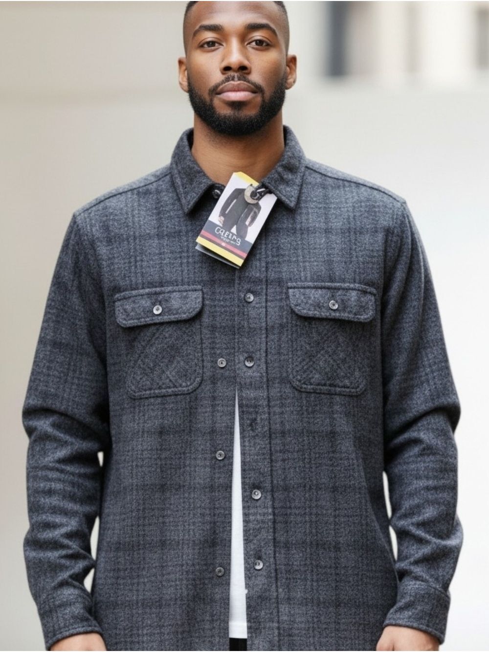Chaps Men's Plaid Flannel Shirt Small #TS25